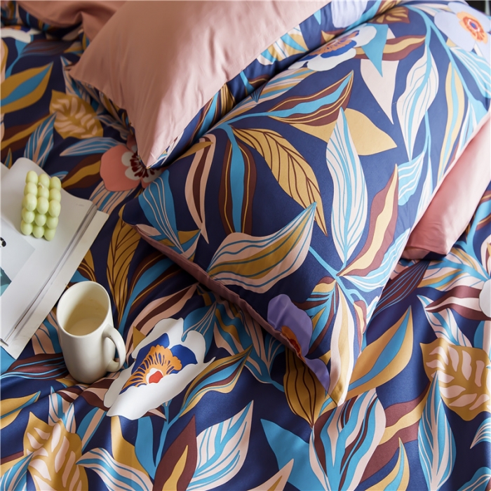 91家纺网 家纺一手货源 找家纺 优然居 2021新款春夏新款活性印花 似水繁华