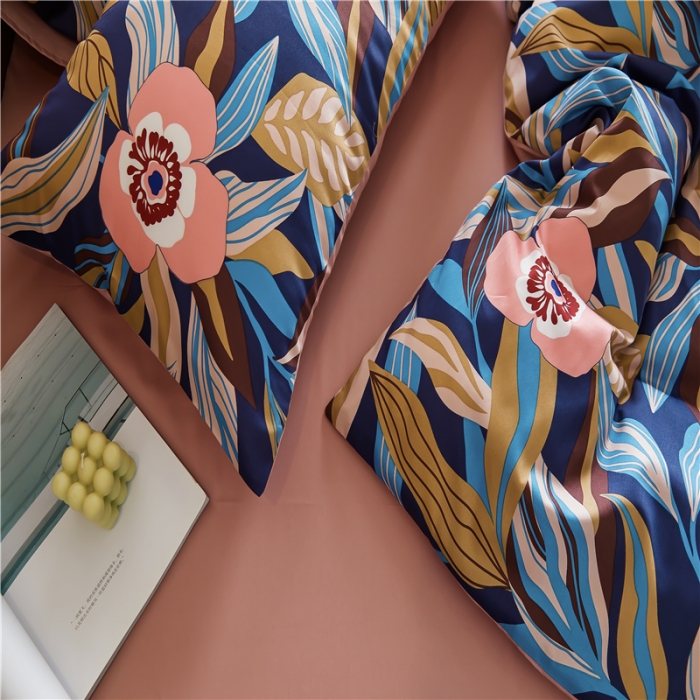 91家纺网 家纺一手货源 找家纺 优然居 2021新款春夏新款活性印花 似水繁华