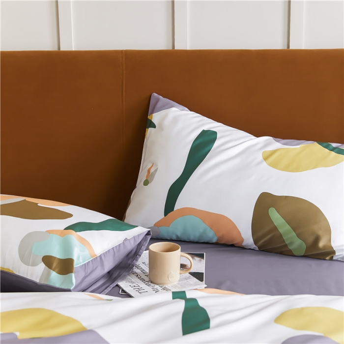 91家纺网 家纺一手货源 找家纺 优然居 2021新款春夏新款活性印花 趣味涂鸦白