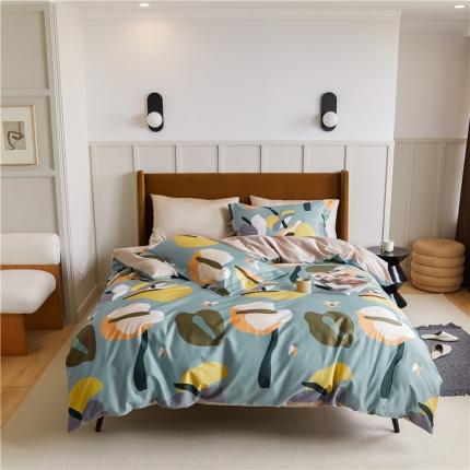 优然居 2021新款春夏新款活性印花 恋恋物语蓝