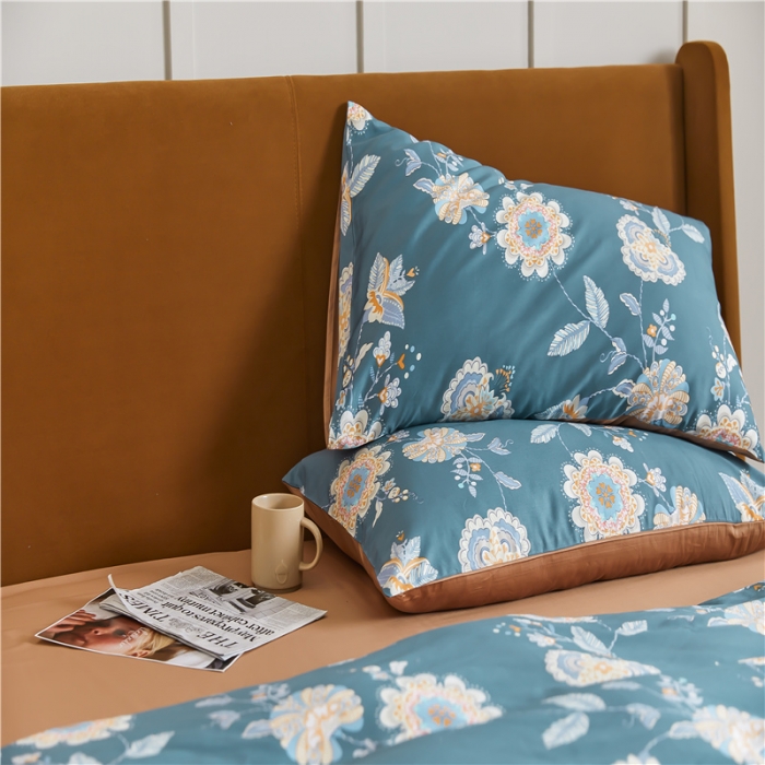 91家纺网 家纺一手货源 找家纺 优然居 2021新款春夏新款活性印花 花开半夏