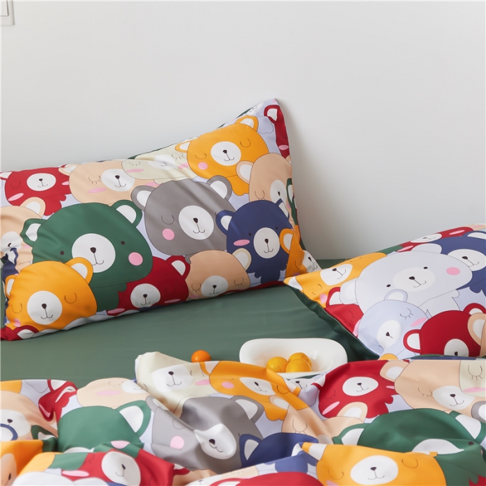 91家纺网 家纺一手货源 找家纺 优然居 2021新款春夏新款活性印花 多本熊