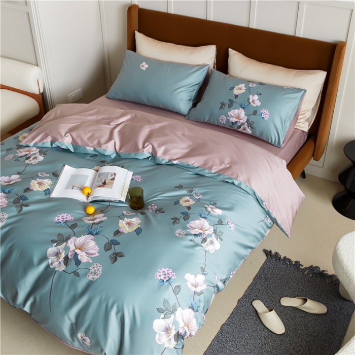 91家纺网 家纺一手货源 找家纺 优然居 2021新款春夏新款活性印花 沉璧清