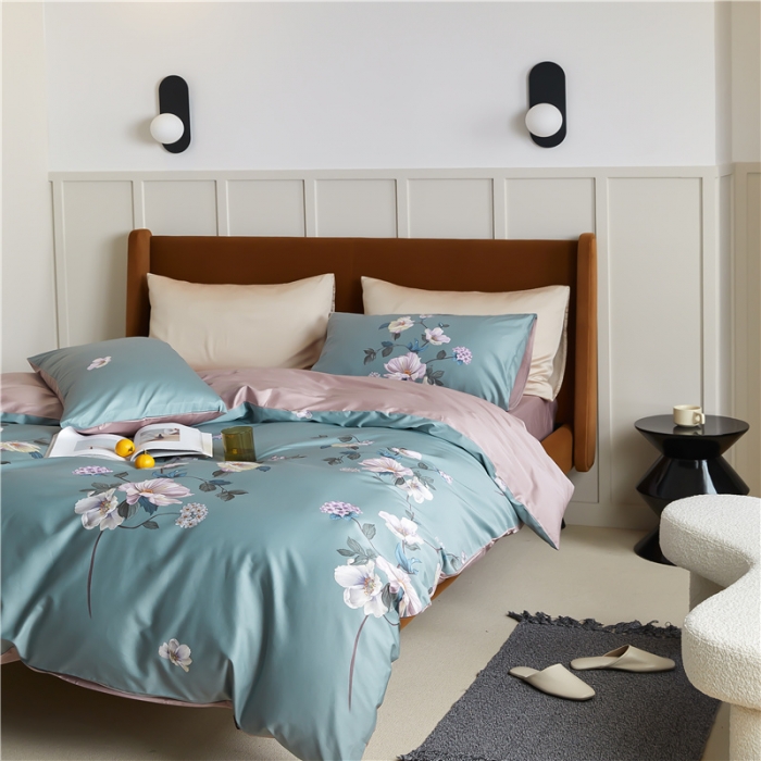 91家纺网 家纺一手货源 找家纺 优然居 2021新款春夏新款活性印花 沉璧清