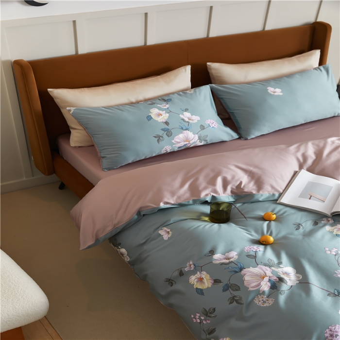 91家纺网 家纺一手货源 找家纺 优然居 2021新款春夏新款活性印花 沉璧清