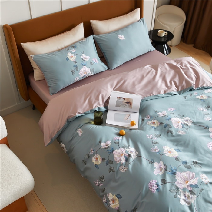 91家纺网 家纺一手货源 找家纺 优然居 2021新款春夏新款活性印花 沉璧清