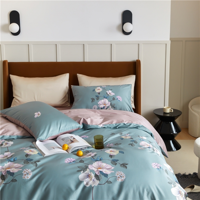 91家纺网 家纺一手货源 找家纺 优然居 2021新款春夏新款活性印花 沉璧清