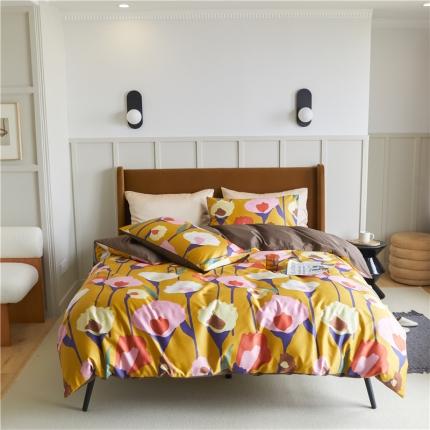 91家纺网 家纺一手货源 找家纺 优然居 2021新款春夏新款活性印花 朝阳