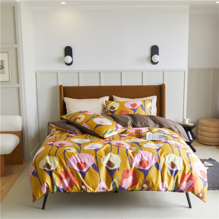 91家纺网 家纺一手货源 找家纺 优然居 2021新款春夏新款活性印花 朝阳