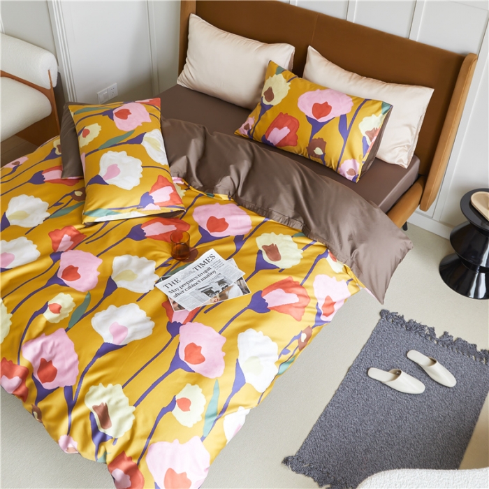 91家纺网 家纺一手货源 找家纺 优然居 2021新款春夏新款活性印花 朝阳