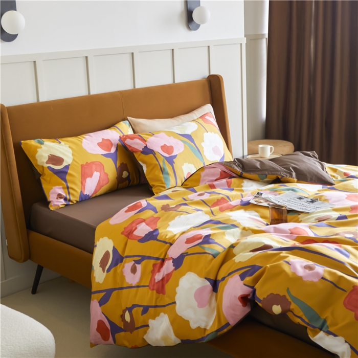 91家纺网 家纺一手货源 找家纺 优然居 2021新款春夏新款活性印花 朝阳