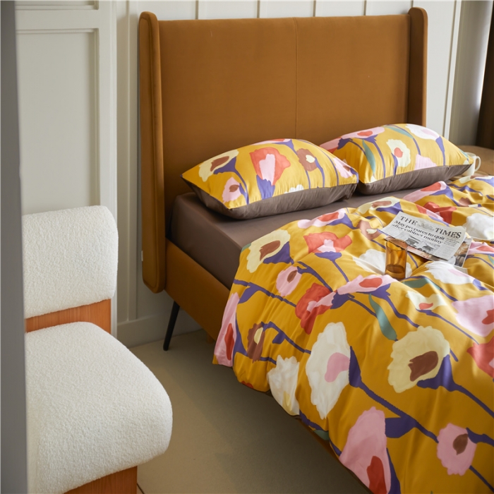 91家纺网 家纺一手货源 找家纺 优然居 2021新款春夏新款活性印花 朝阳