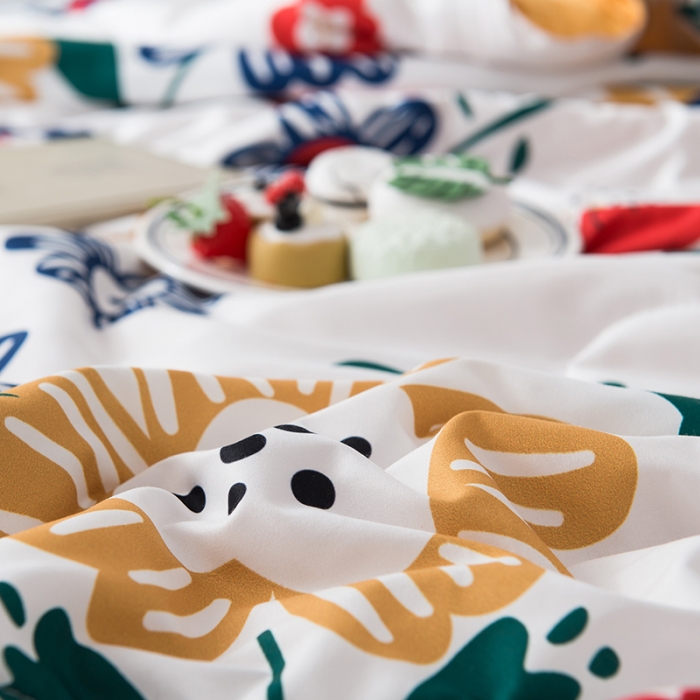 91家纺网 家纺一手货源 找家纺 慕尚 2025新款水洗棉夏被 梵高之花