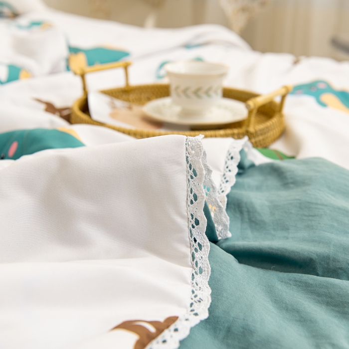 91家纺网 家纺一手货源 找家纺 慕尚 2025新款水洗棉夏被 萌萌恐龙