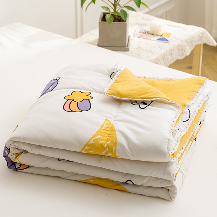 91家纺网 家纺一手货源 找家纺 慕尚 2025新款水洗棉夏被 奇幻星球