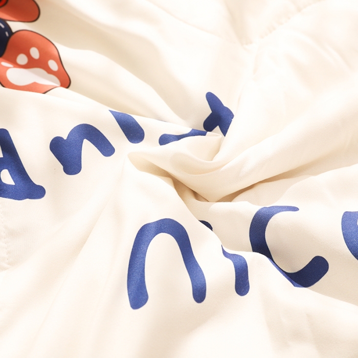 91家纺网 家纺一手货源 找家纺 慕尚 2025新款水洗棉夏被实拍图 超酷熊