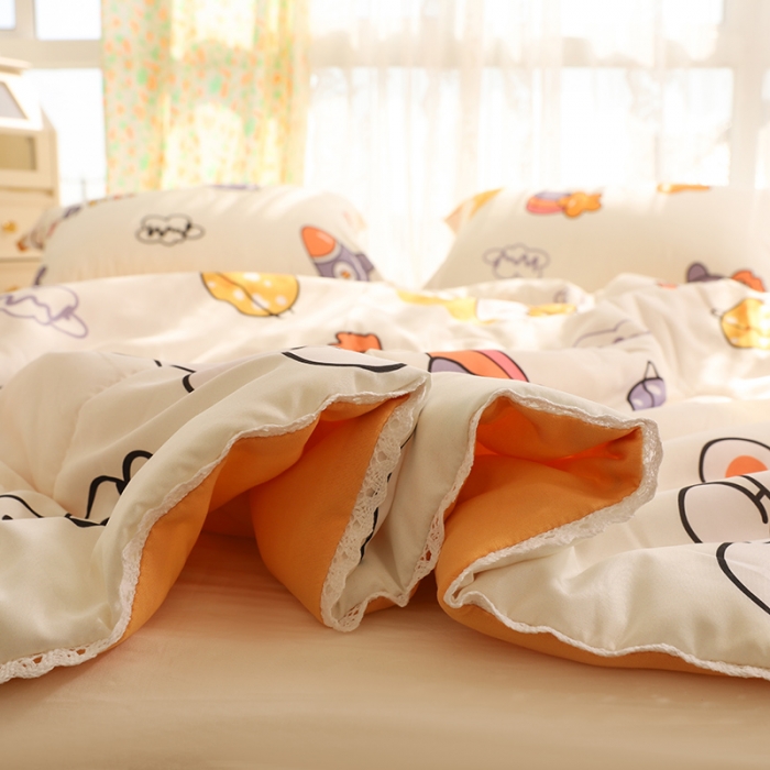 91家纺网 家纺一手货源 找家纺 慕尚 2025新款水洗棉夏被实拍图 奇幻星球