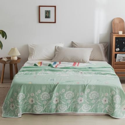 91家纺网 家纺一手货源 找家纺 （总）朴尔 2021新款抽象风格六层纱布毛巾被系列