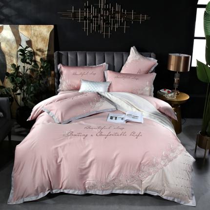 （总）星尚家纺2021新款100支长绒棉曼莎四件套