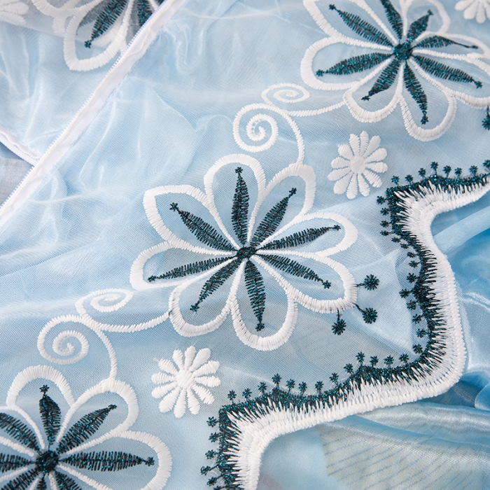 91家纺网 家纺一手货源 找家纺 纽缦家纺 2021新款凉感丝乳胶凉席可拆卸床裙款三件套 巴山夜雨-兰