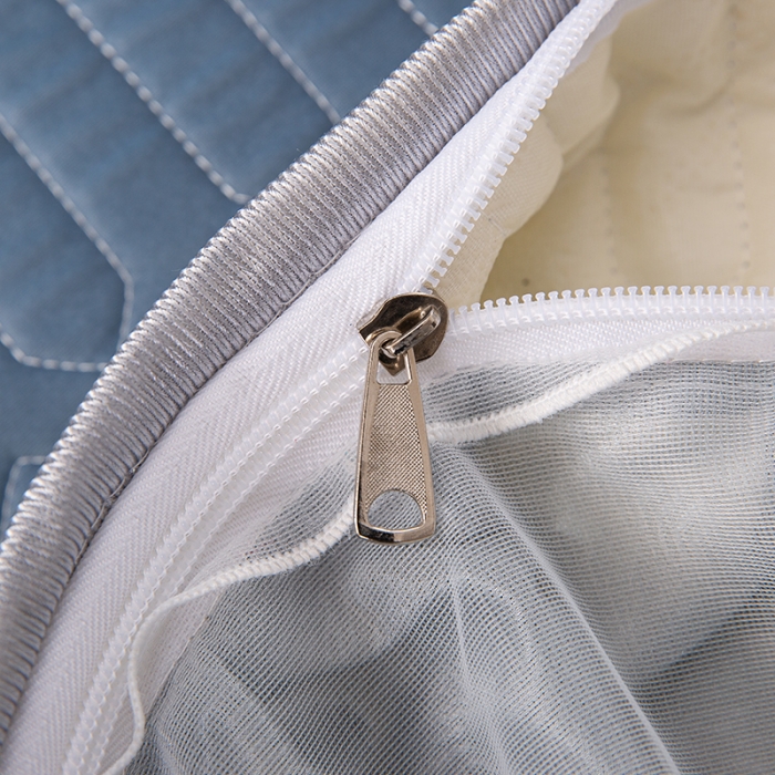 91家纺网 家纺一手货源 找家纺 纽缦家纺 2021新款凉感丝乳胶凉席可拆卸床裙款三件套 菠萝情兰