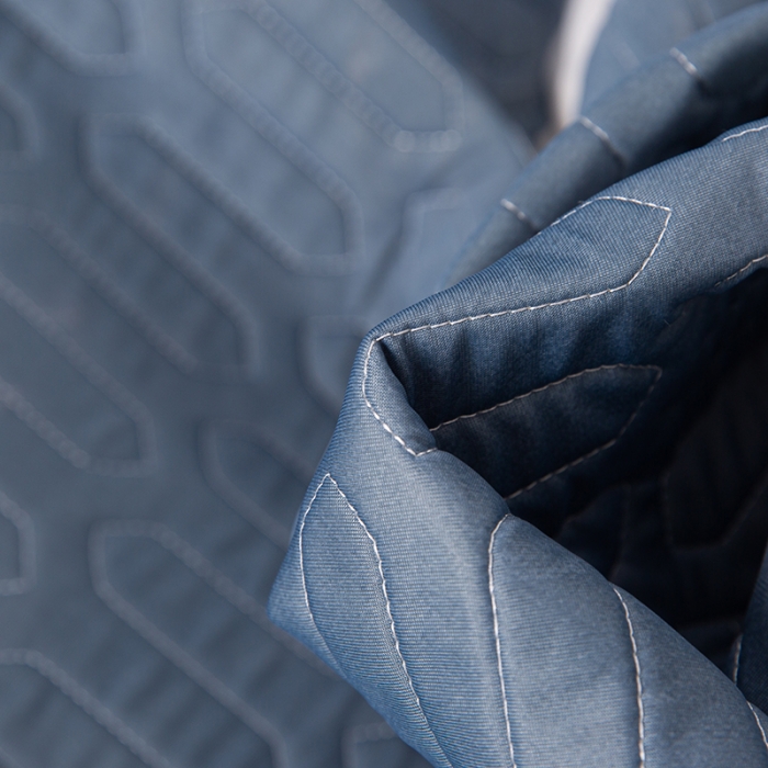 91家纺网 家纺一手货源 找家纺 纽缦家纺 2021新款凉感丝乳胶凉席可拆卸床裙款三件套 菠萝情兰