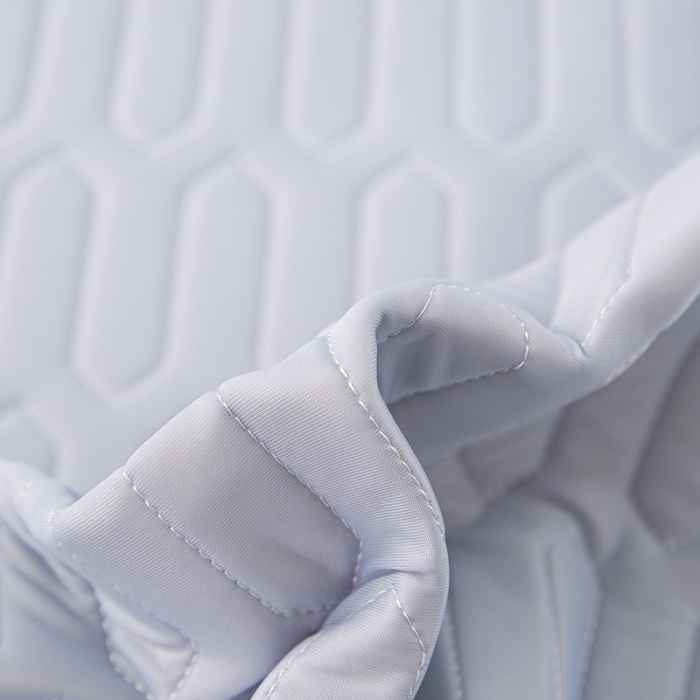 91家纺网 家纺一手货源 找家纺 纽缦家纺 2021新款凉感丝乳胶凉席可拆卸床裙款三件套 淡天蓝