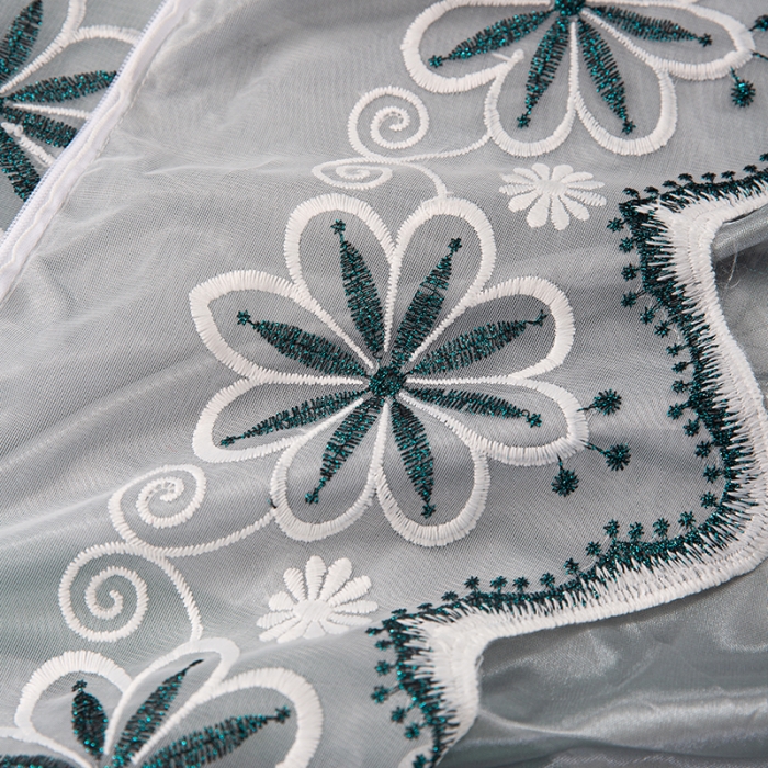 91家纺网 家纺一手货源 找家纺 纽缦家纺 2021新款凉感丝乳胶凉席可拆卸床裙款三件套 绿野仙踪墨绿