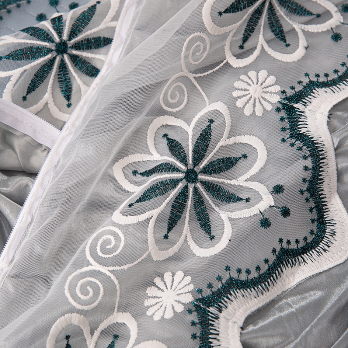 91家纺网 家纺一手货源 找家纺 纽缦家纺 2021新款凉感丝乳胶凉席可拆卸床裙款三件套 喵趣横生