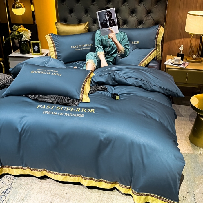 91家纺网 家纺一手货源 找家纺 （总）ab家纺 2021新款40s全棉刺绣四件套