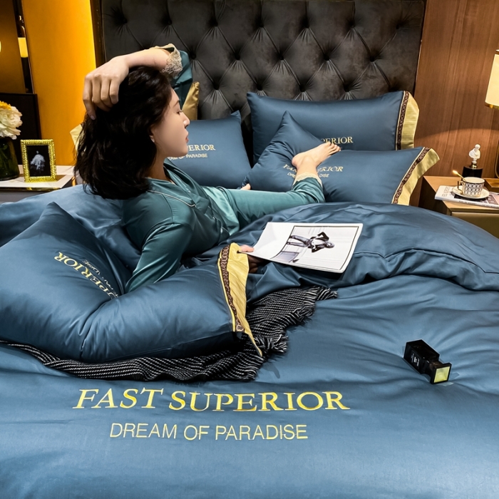 91家纺网 家纺一手货源 找家纺 （总）ab家纺 2021新款40s全棉刺绣四件套