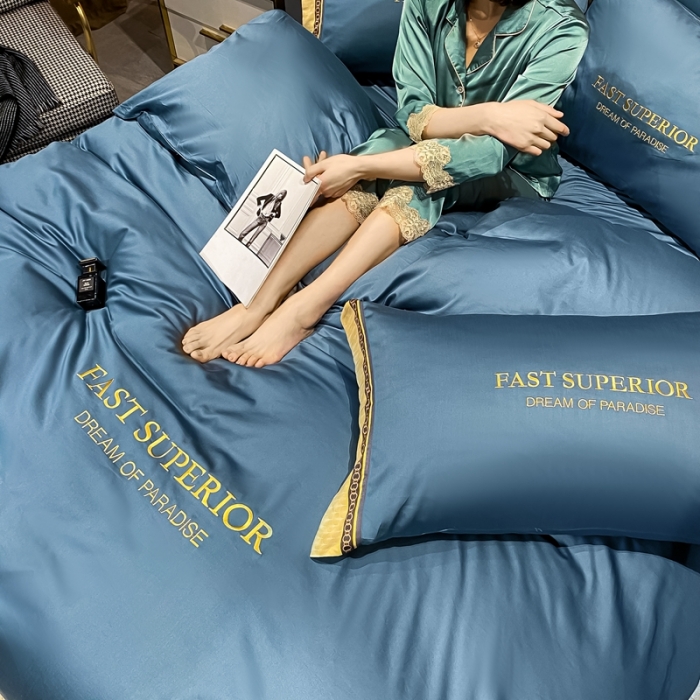 91家纺网 家纺一手货源 找家纺 （总）ab家纺 2021新款40s全棉刺绣四件套