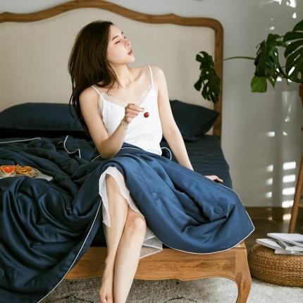 （总）涞澳家纺 2021新款60天丝纯色夏被四件套