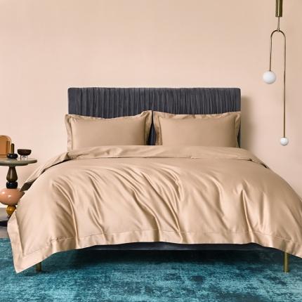 涞澳家纺 2021新款100支素色四件套 琥珀色