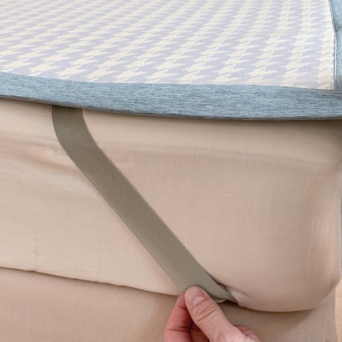 91家纺网 家纺一手货源 找家纺 涞澳家纺 2021新款凉席三件套-千鸟格 千鸟格-中灰