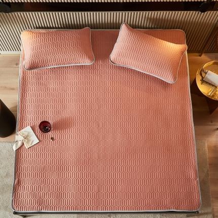 科普达床垫 2021新款纯色乳胶凉席哈伦系列  粉色