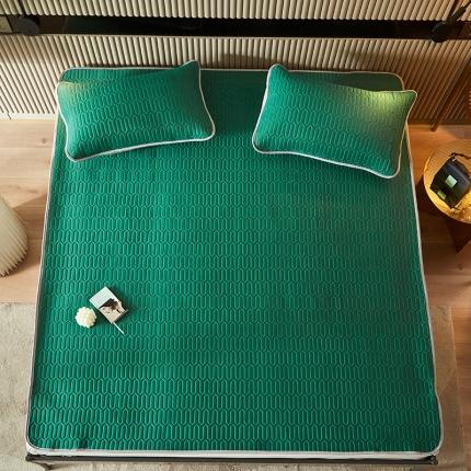 科普达床垫  2021新款纯色乳胶凉席哈伦系列  孔雀绿
