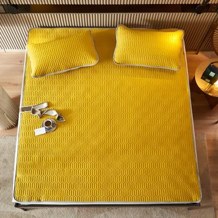 科普达床垫 2021新款纯色乳胶凉席哈伦系列  柠檬黄