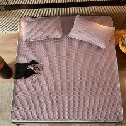 科普达床垫 2021新款纯色乳胶凉席哈伦系列  浅魅紫