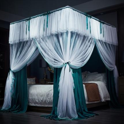 91家纺网 家纺一手货源 找家纺 （总）夏彩新款高档双层遮光防风防蚊防尘多用宫廷睡帐