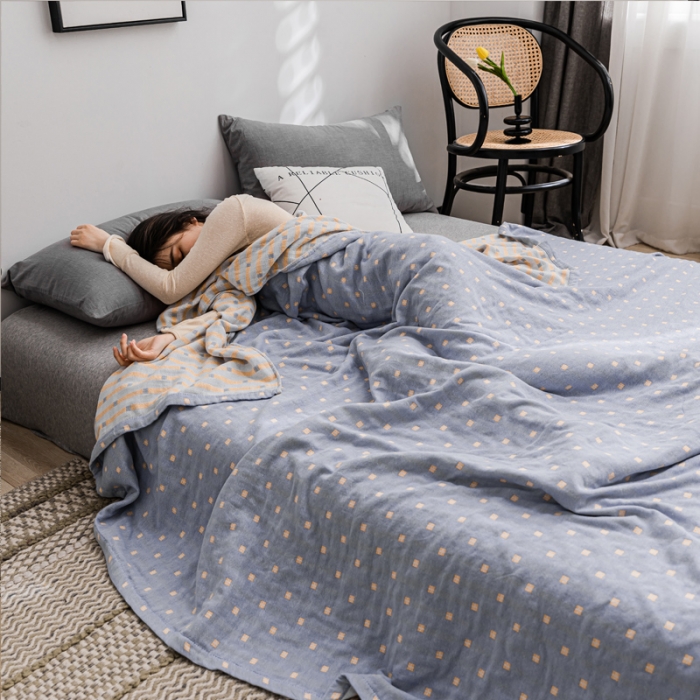 91家纺网 家纺一手货源 找家纺 （总）朴尔 2021新款主推三层水洗棉纱布毛巾被