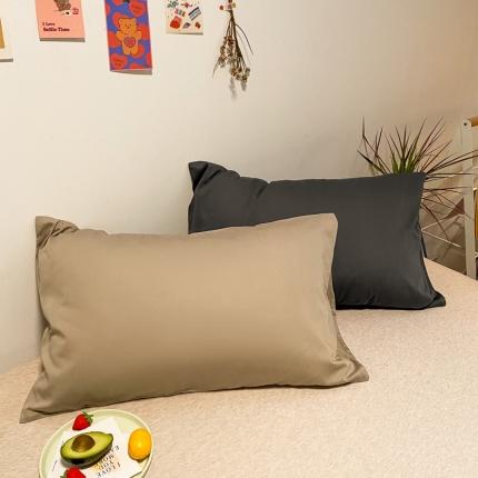 91家纺网 家纺一手货源 找家纺 （总）蓝巢 2021新款全棉水洗棉混搭款枕套一对