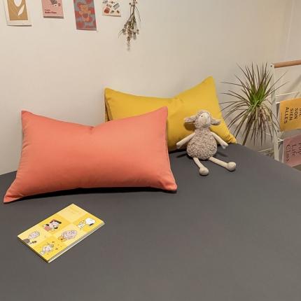 91家纺网 家纺一手货源 找家纺 （总）蓝巢 2021新款全棉水洗棉混搭款枕套一对