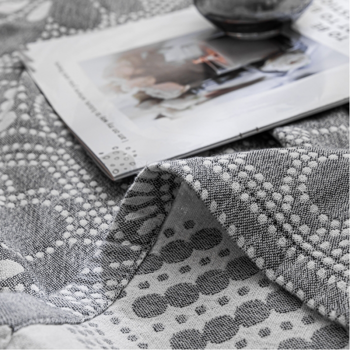 91家纺网 家纺一手货源 找家纺 朴尔 2021新款主推三层水洗棉纱布毛巾被星辰大海-灰白