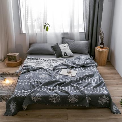 91家纺网 家纺一手货源 找家纺 （总）朴尔 2021爆款三层水洗棉全棉纱布毛巾被