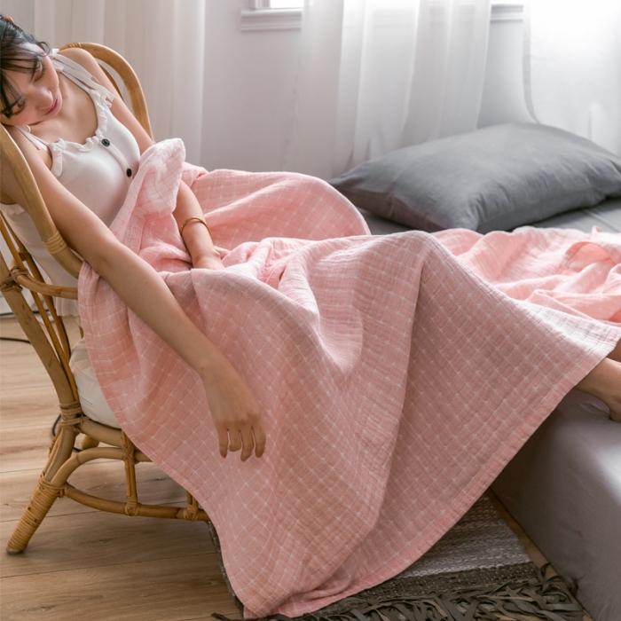 91家纺网 家纺一手货源 找家纺 （总）朴尔 2021爆款三层水洗棉全棉纱布毛巾被