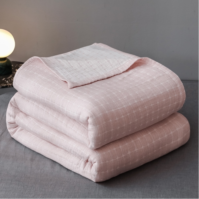 91家纺网 家纺一手货源 找家纺 （总）朴尔 2021爆款三层水洗棉全棉纱布毛巾被