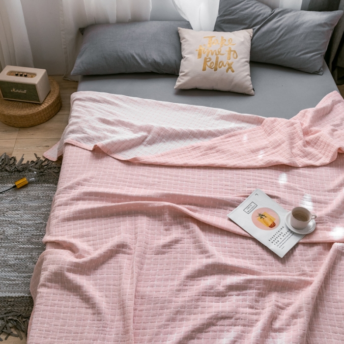 91家纺网 家纺一手货源 找家纺 （总）朴尔 2021爆款三层水洗棉全棉纱布毛巾被