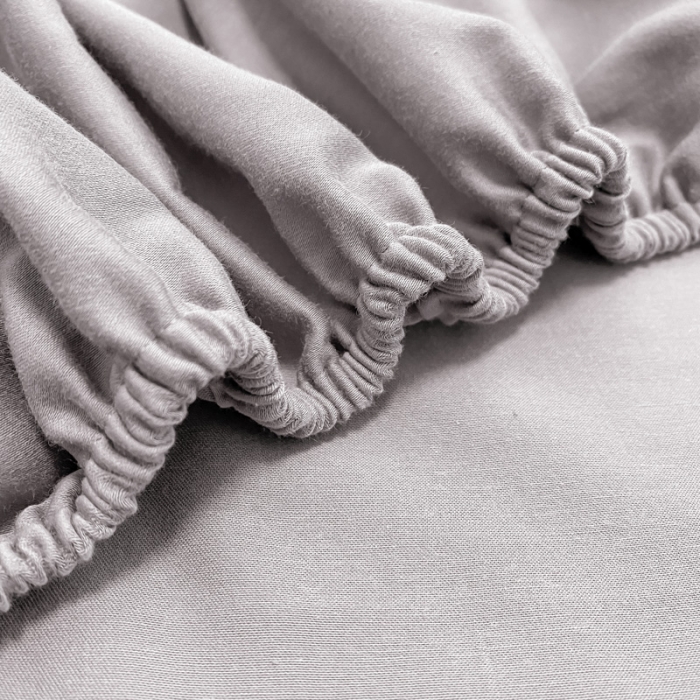 91家纺网 家纺一手货源 找家纺 蓝巢 2021新款全棉水洗棉混搭款单床笠浅灰