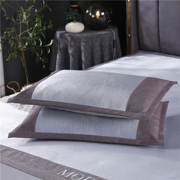 91家纺网 家纺一手货源 找家纺 青竹苑 2021新款600D三明治素色冰丝凉席 蓝色